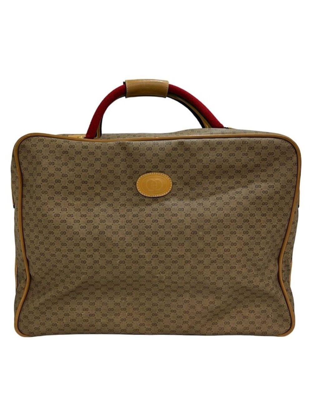 Gucci Boston Bag Vintage Micro GG Sherry Brown Light Multi Leather